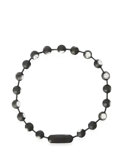 Ambush Ballchain Choker Necklace In Black