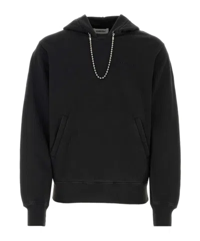 AMBUSH BALLCHAIN-DETAIL COTTON HOODIE