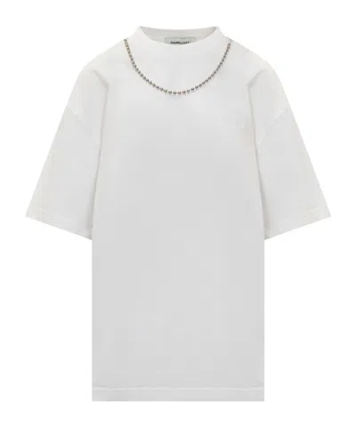 ★AMBUSH★ Ball Chain Short Sleeve T-Shirt White BMAA001F24J Ambush Ballchain T-Shirt White | Wanan Luxury