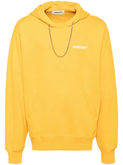 Ambush Ballchain Hoodie In Yellow