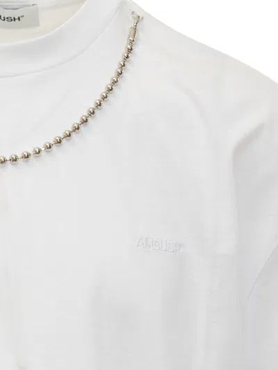 Ambush Ballchain T-shirt In Blanc De Blanc