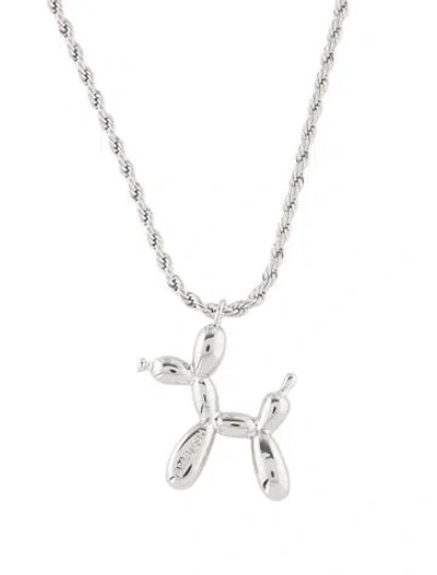 Pre-owned Ambush Balloon Dog Pendant Necklace, 23" In Multi