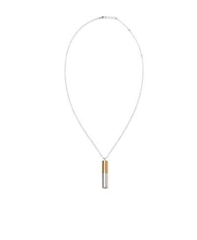 Ambush Battery-charm Necklace In Yellow