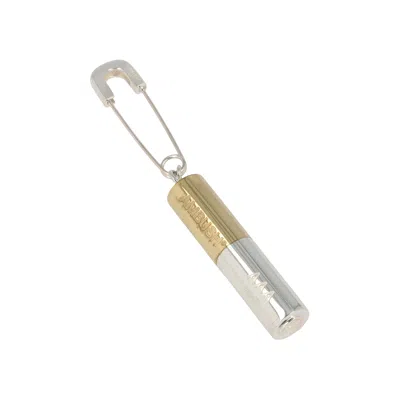 Pre-owned Ambush Battery Charm Single Earring 'silver' | Men's Size Onesize