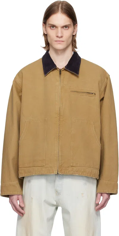 Ambush Beige Canvas Work Jacket