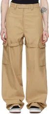 Ambush Beige Relaxed-fit Cargo Pants In Beige
