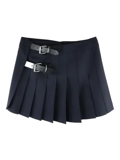 Ambush Belted Mini Skirt In Blue