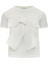 Shop Ambush T-shirt With Bow In White