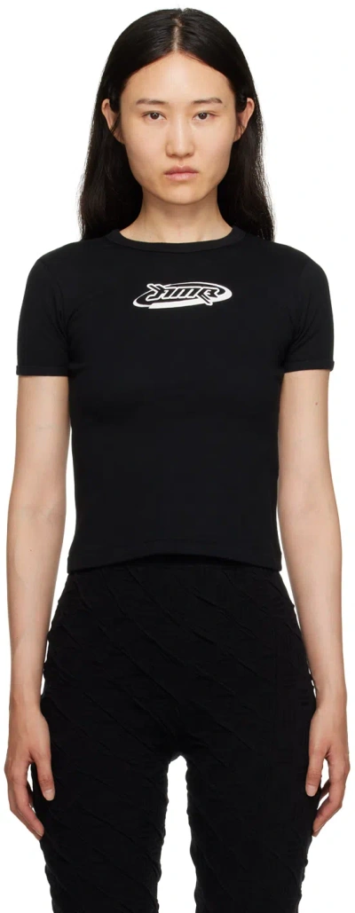 AMBUSH BLACK FITTED T-SHIRT