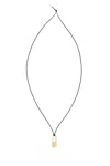 Ambush Black Lock Pendant Necklace