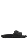 Ambush Logo Strap Quilted Leather Slip-ons In Black