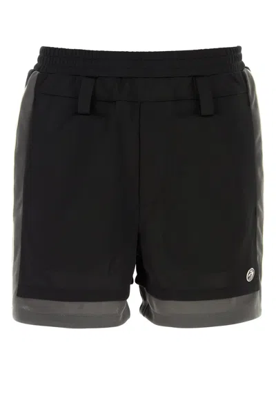 AMBUSH BLACK POLYESTER BERMUDA SHORTS