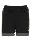 Ambush Black Polyester Bermuda Shorts In Black