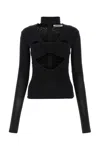 Ambush Long Sleeved Halterneck Top With Cut-out Details
