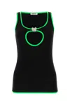 Ambush Heart Hole Tank Top In Black