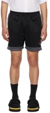 Ambush Black Track Shorts In Black/grey