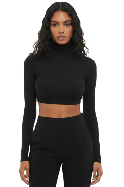 Ambush Black Turtle Neck Top