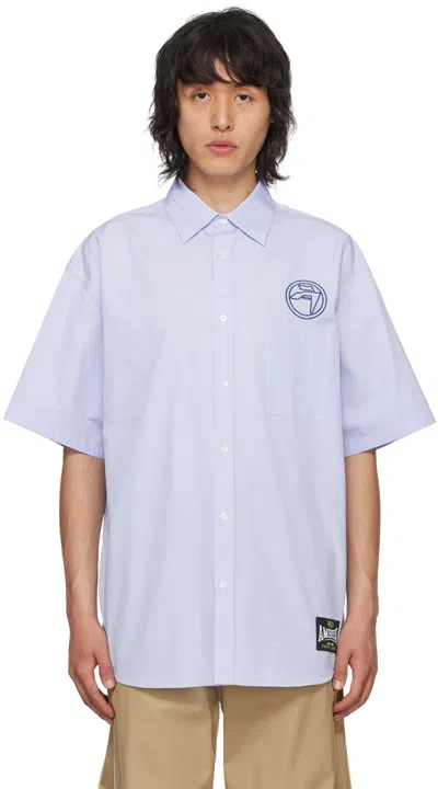 Ambush Blue Circle Amblem Shirt In Light Blue