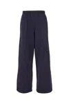 Ambush Blue Cotton Pants In Navy