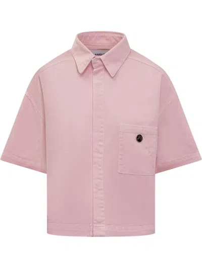 Ambush Boxy Fit Ss Shirt In Pink