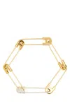Ambush Man Two-tone Metal A Safety Pin Link Bracelet In Multicoloured