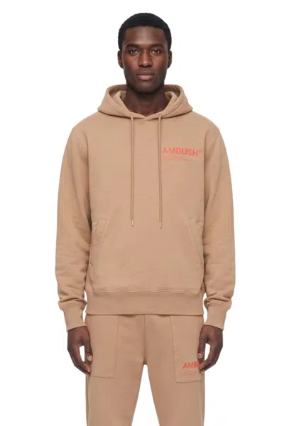 Ambush Brown Regular Logo Hoodie