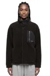 Ambush Brown Textured Mock Collar Jacket In Brown
