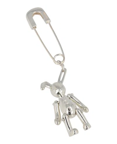 Ambush Bunny Charm Single Earring In Silver
