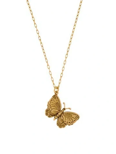 Pre-owned Ambush Butterfly Charm Necklace, 20.5" In Multicolor