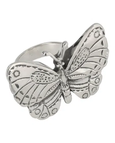 Ambush Butterfly Ring In Silver
