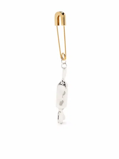 Ambush Gold-plated Sterling Silver Candy Charm Earring In Silver No Color