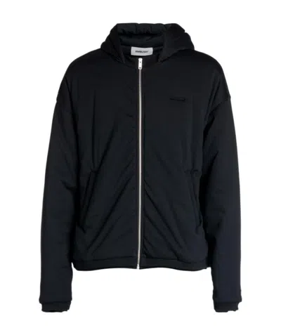 Ambush Cardigan Hooded Sweater In Black