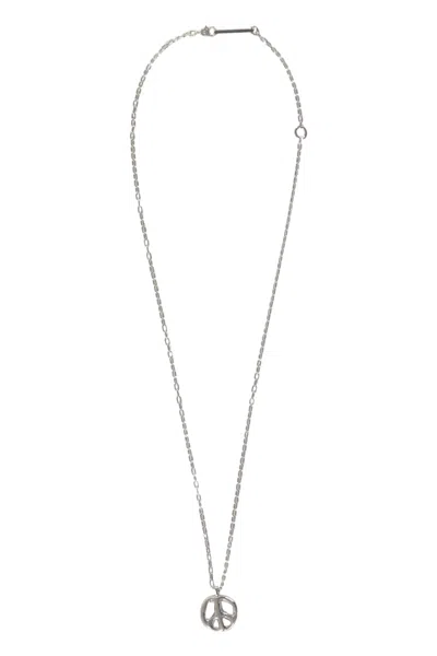 Ambush Chain Necklace With Decorative Pendant In Silver