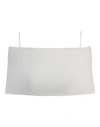 Ambush Cold-shoulder Cropped Top In White