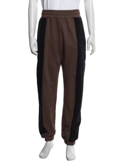 Pre-owned Ambush Colorblock Pattern Lounge Bottoms In Brown