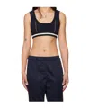Ambush Contrast Stitch Knitted Top In Black