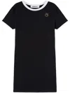 Ambush Contrast-trim Ribbed Minidress In Black
