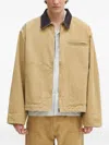 Ambush Corduroy-collar Overshirt In Brown