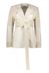 Ambush Cotton And Linen Blazer In Ivory