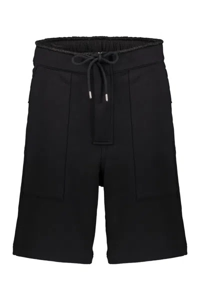 Ambush Cotton Bermuda Shorts In Black