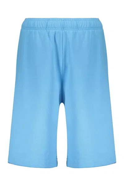 Ambush Cotton Bermuda Shorts In Light Blue