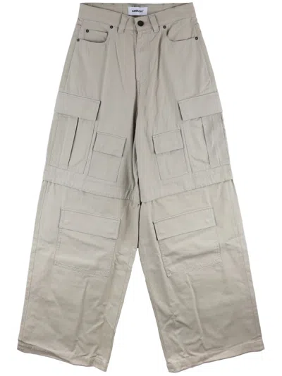 Ambush Cotton Cargo Trousers In 灰色
