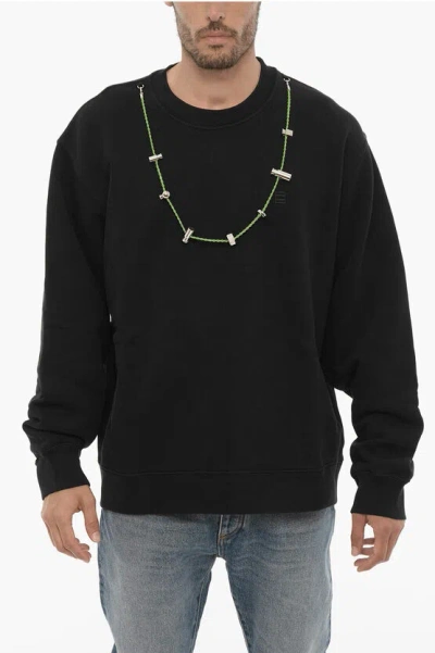AMBUSH Cotton Crew-neck Sweatshirt with Removable necklace