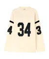 Ambush Cotton Football T-shirt In Nude