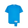 Ambush Waist Pocket T-shirt Deep Water White As In Blue