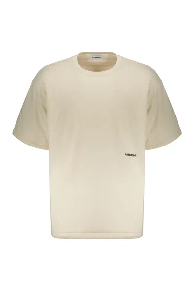 Ambush Cotton Maxi T-shirt In Ecru