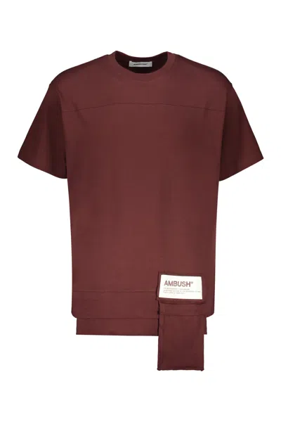 Ambush Cotton T-shirt In Brown