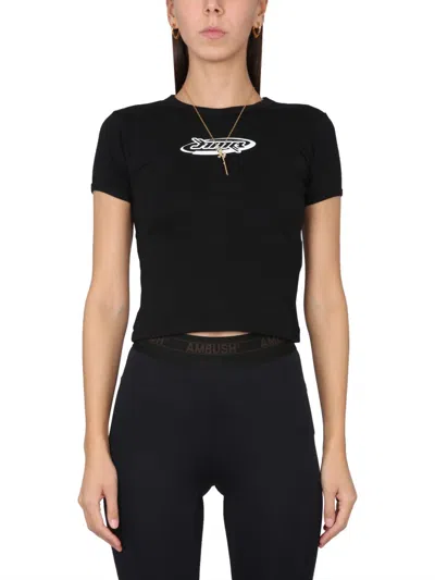 Ambush Crawling Logo Print T-shirt In Black