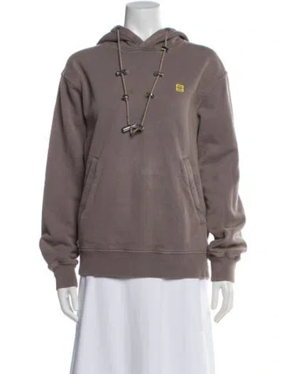 Pre-owned Ambush Crew Neck Long Sleeve Hoodie In Gray