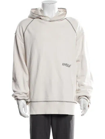 Pre-owned Ambush Crew Neck Long Sleeve Hoodie In Neutrals